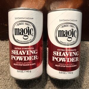 X2 Softsheen Carson Magic EXTRA Strength Shaving Powder Red for Razor Bumps 5oz